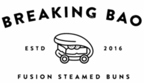 BREAKING BAO ESTD 2016 FUSION STEAMED BUNS Logo (USPTO, 11/14/2018)