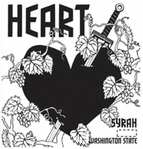 HEART SYRAH WASHINGTON STATE Logo (USPTO, 02/25/2019)