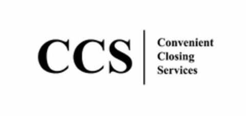 CCS CONVENIENT CLOSING SERVICES Logo (USPTO, 18.07.2019)