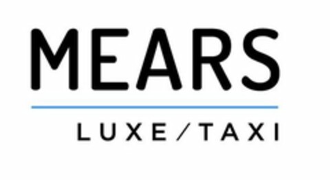 MEARS LUXE TAXI Logo (USPTO, 30.07.2019)