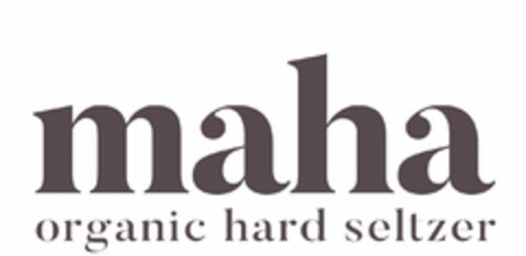 MAHA ORGANIC HARD SELTZER Logo (USPTO, 29.10.2019)