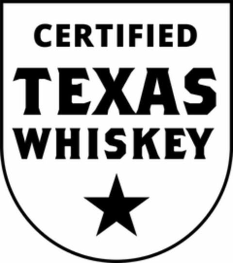 CERTIFIED TEXAS WHISKEY Logo (USPTO, 29.10.2019)