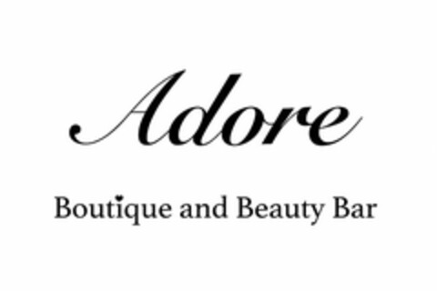 ADORE BOUTIQUE AND BEAUTY BAR Logo (USPTO, 13.02.2020)