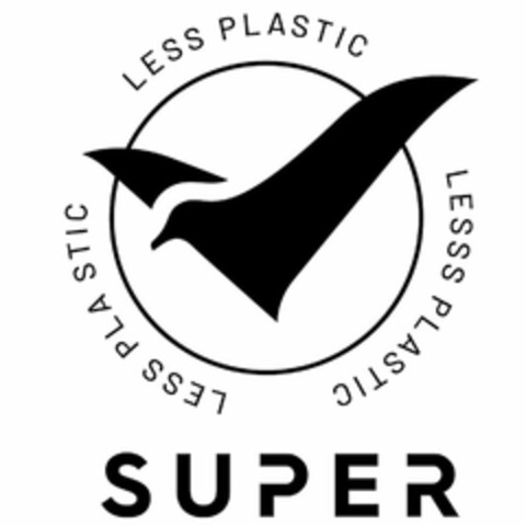 LESS PLASTIC LESS PLASTIC LESS PLASTIC SUPER Logo (USPTO, 10.07.2020)