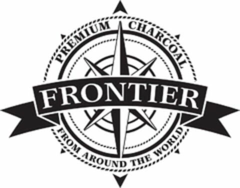 FRONTIER PREMIUM CHARCOAL FROM AROUND THE WORLD Logo (USPTO, 28.08.2020)