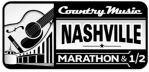 COUNTRY MUSIC NASHVILLE MARATHON & 1/2 Logo (USPTO, 12.11.2009)