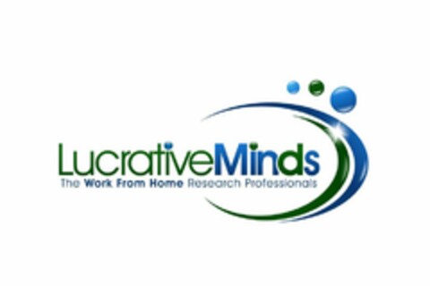 LUCRATIVEMINDS THE WORK FROM HOME RESEARCH PROFESSIONALS Logo (USPTO, 05/20/2010)