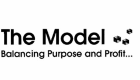 THE MODEL BALANCING PURPOSE AND PROFIT... Logo (USPTO, 10/21/2010)