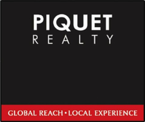PIQUET REALTY GLOBAL REACH · LOCAL EXPERIENCE Logo (USPTO, 11.11.2010)