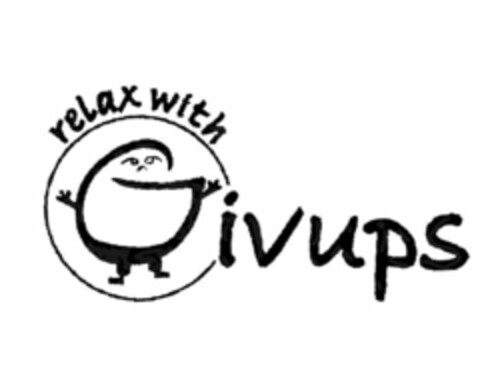 RELAX WITH GIVUPS Logo (USPTO, 05/05/2011)