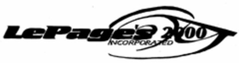 LEPAGE'S 2000 INCORPORATED Logo (USPTO, 17.10.2011)
