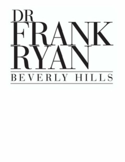 DR FRANK RYAN BEVERLY HILLS Logo (USPTO, 30.11.2011)