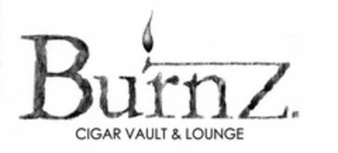 BURNZ. CIGAR VAULT & LOUNGE Logo (USPTO, 26.04.2012)