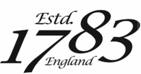 ESTD. 1783 ENGLAND Logo (USPTO, 20.02.2013)