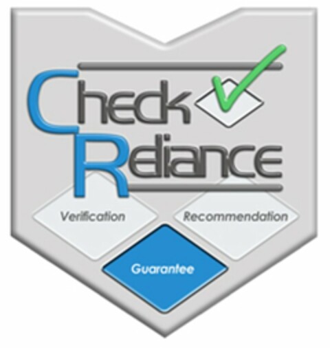 CHECKRELIANCE VERIFICATION RECOMMENDATION GUARANTEE Logo (USPTO, 20.05.2014)