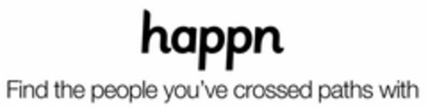 HAPPN FIND THE PEOPLE YOU'VE CROSSED PATHS WITH Logo (USPTO, 29.05.2015)