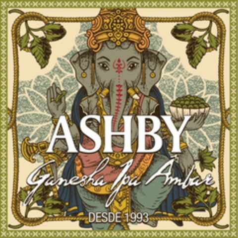 ASHBY GANESHA IPA AMBAR DESDE 1993 Logo (USPTO, 21.10.2015)