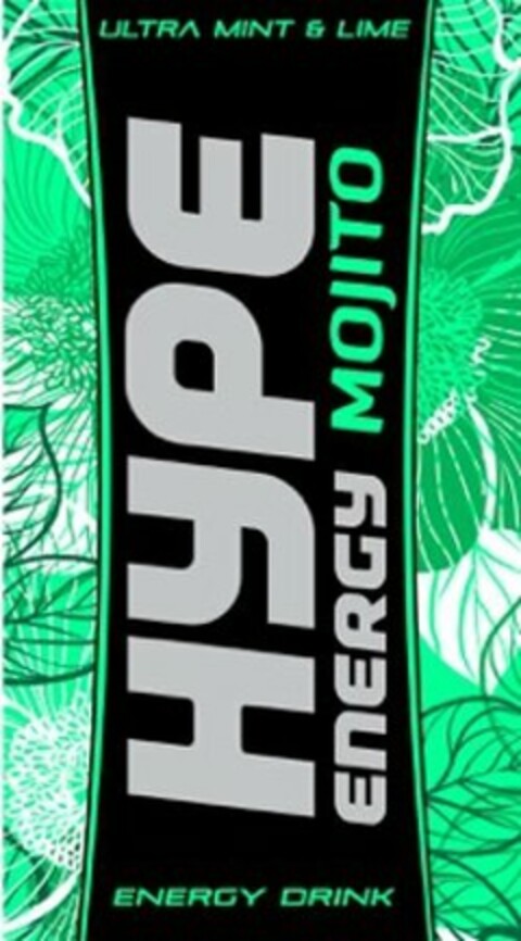 HYPE ENERGY MOJITO ULTRA MINT & LIME ENERGY DRINK Logo (USPTO, 02/10/2016)