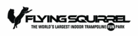 FLYING SQUIRREL THE WORLD'S LARGEST INDOOR TRAMPOLINE FUN PARKS Logo (USPTO, 08/04/2016)