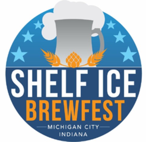 SHELF ICE BREWFEST MICHIGAN CITY INDIANA Logo (USPTO, 03/07/2017)