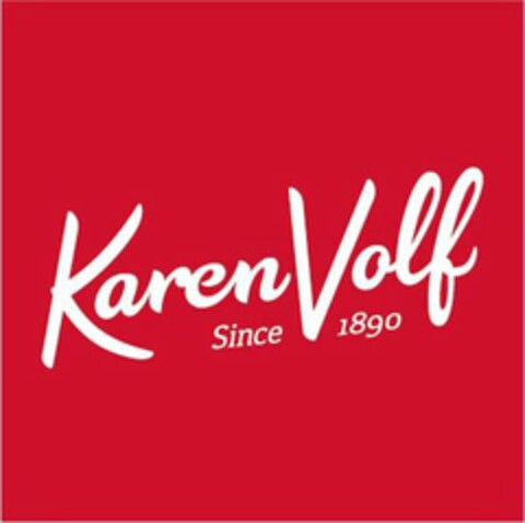 KAREN VOLF SINCE 1890 Logo (USPTO, 06/09/2017)