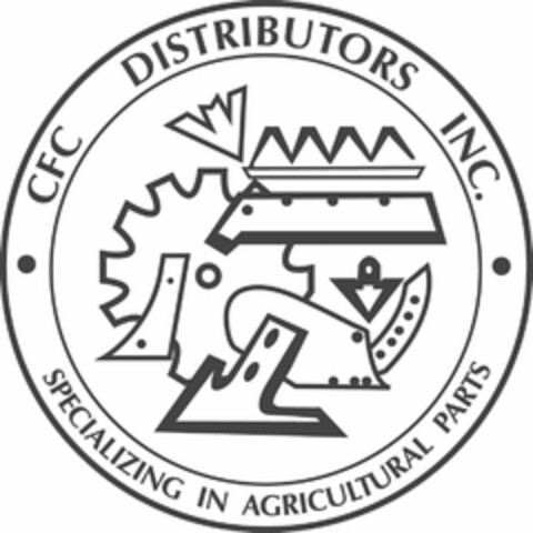 · CFC DISTRIBUTORS INC. · SPECIALIZING IN AGRICULTURAL PARTS Logo (USPTO, 08/31/2017)