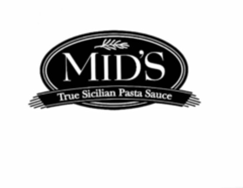MID'S TRUE SICILIAN PASTA SAUCE Logo (USPTO, 03.10.2018)