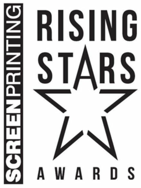 SCREEN PRINTING RISING STARS AWARDS Logo (USPTO, 30.11.2018)