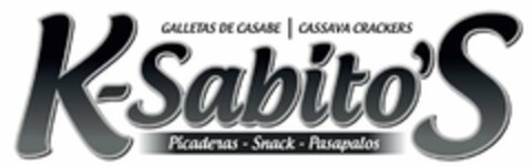 K-SABITO'S GALLETAS DE CASABE CASSAVA CRACKERS PICADERAS SNACK PASAPALOS Logo (USPTO, 12.04.2019)