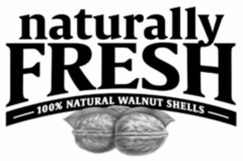 NATURALLY FRESH 100% NATURAL WALNUT SHELLS Logo (USPTO, 24.04.2019)