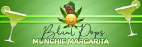 BLUNT POPS MUNCHIE MARGARITA Logo (USPTO, 04/26/2019)