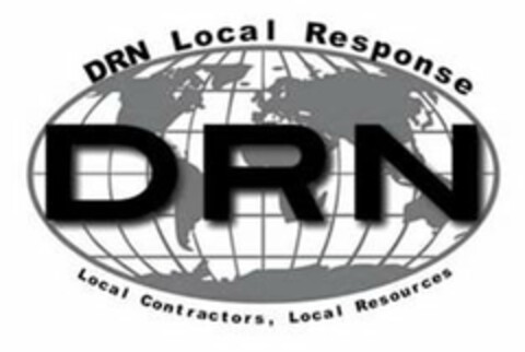 DRN DRN LOCAL RESPONSE LOCAL CONTRACTORS, LOCAL RESOURCES Logo (USPTO, 08.07.2019)