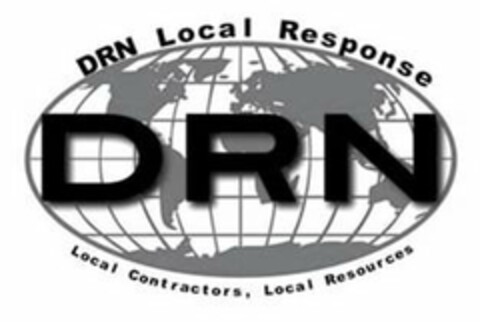 DRN DRN LOCAL RESPONSE LOCAL CONTRACTORS, LOCAL RESOURCES Logo (USPTO, 07/08/2019)