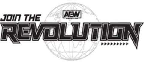 ALL ELITE AEW WRESTLING JOIN THE REVOLUTION Logo (USPTO, 06.12.2019)