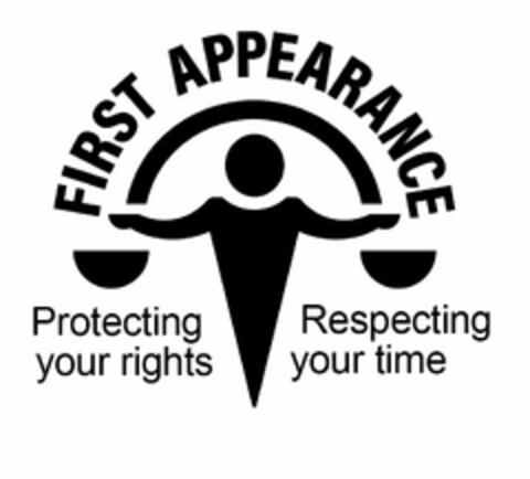 FIRST APPEARANCE PROTECTING YOUR RIGHTS RESPECTING YOUR TIME Logo (USPTO, 09/02/2020)