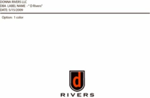 D RIVERS Logo (USPTO, 16.09.2009)