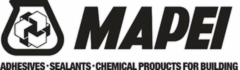 MAPEI ADHESIVES SEALANTS CHEMICAL PRODUCTS FOR BUILDING Logo (USPTO, 04/21/2010)