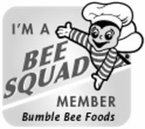 I'M A BEE SQUAD MEMBER BUMBLE BEE FOODS Logo (USPTO, 20.07.2010)