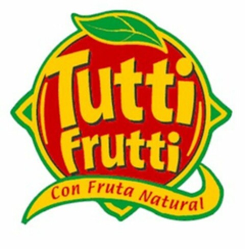 TUTTI FRUTTI CON FRUTA NATURAL Logo (USPTO, 05.11.2010)