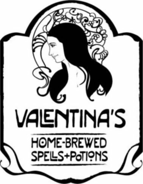 VALENTINA'S HOME-BREWED SPELLS+POTIONS Logo (USPTO, 03.10.2011)