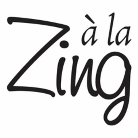 À LA ZING Logo (USPTO, 13.12.2011)