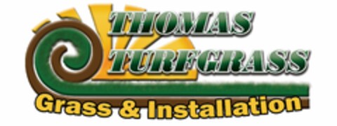 THOMAS TURFGRASS GRASS & INSTALLATION Logo (USPTO, 01/01/2012)