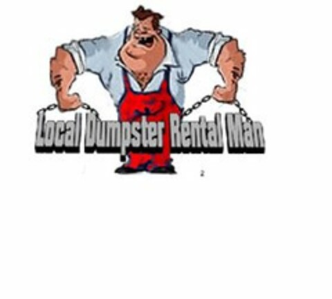 LOCAL DUMPSTER RENTAL MAN Logo (USPTO, 13.01.2012)