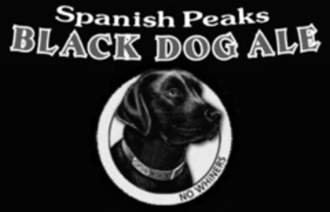 SPANISH PEAKS BLACK DOG ALE CHUG NO WHINERS Logo (USPTO, 08/20/2012)