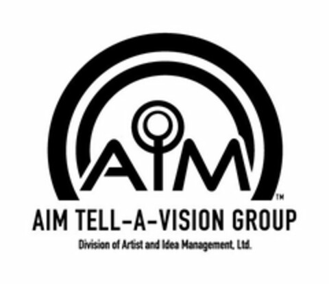 AIM TELL-A-VISION GROUP DIVISION OF ARTIST AND IDEA MANAGEMENT, LTD. Logo (USPTO, 11.12.2012)