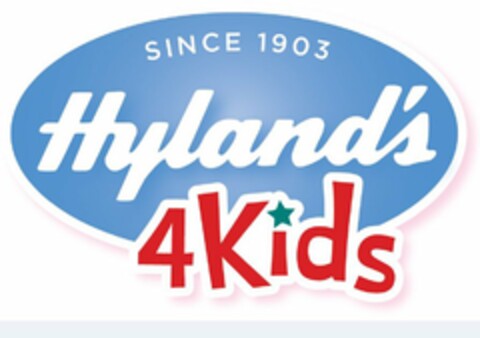 SINCE 1903 HYLAND'S 4KIDS Logo (USPTO, 05.04.2013)