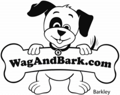 B WAGANDBARK.COM BARKLEY Logo (USPTO, 06.03.2014)