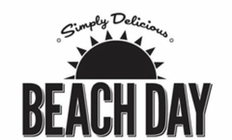 SIMPLY DELICIOUS BEACH DAY Logo (USPTO, 18.08.2014)