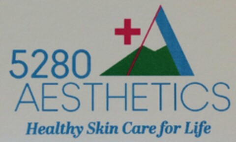 5280 AESTHETICS HEALTHY SKIN CARE FOR LIFE Logo (USPTO, 10/28/2014)