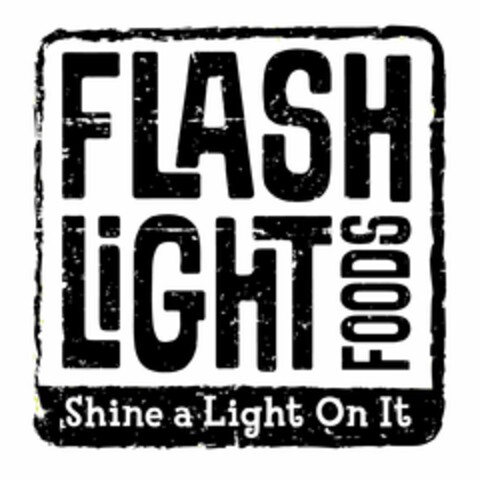 FLASH LIGHT FOODS SHINE A LIGHT ON IT Logo (USPTO, 11/13/2014)